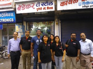Intuit Team outside Bedekars - Misal Paav
