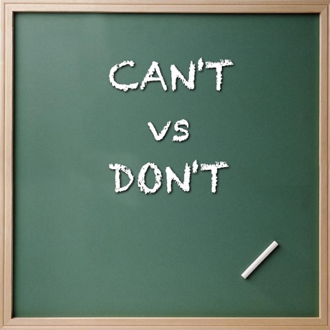 Cant vs. Dont - Don't is better