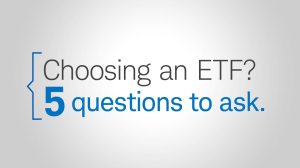 Choosing an ETF